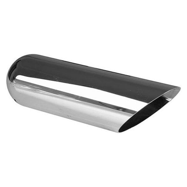 Ap Exhaust Products APEXAC31212 12 in. Stainless Steel Round 45 Degree Angle Cut Weld-On Chrome Exhaust Tip APEXAC31212 - main